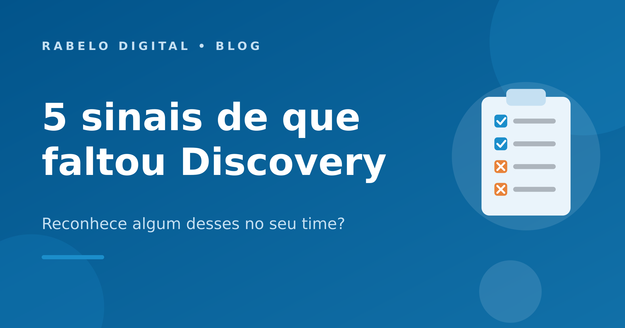 5 sinais de que seu produto não foi descoberto direito
