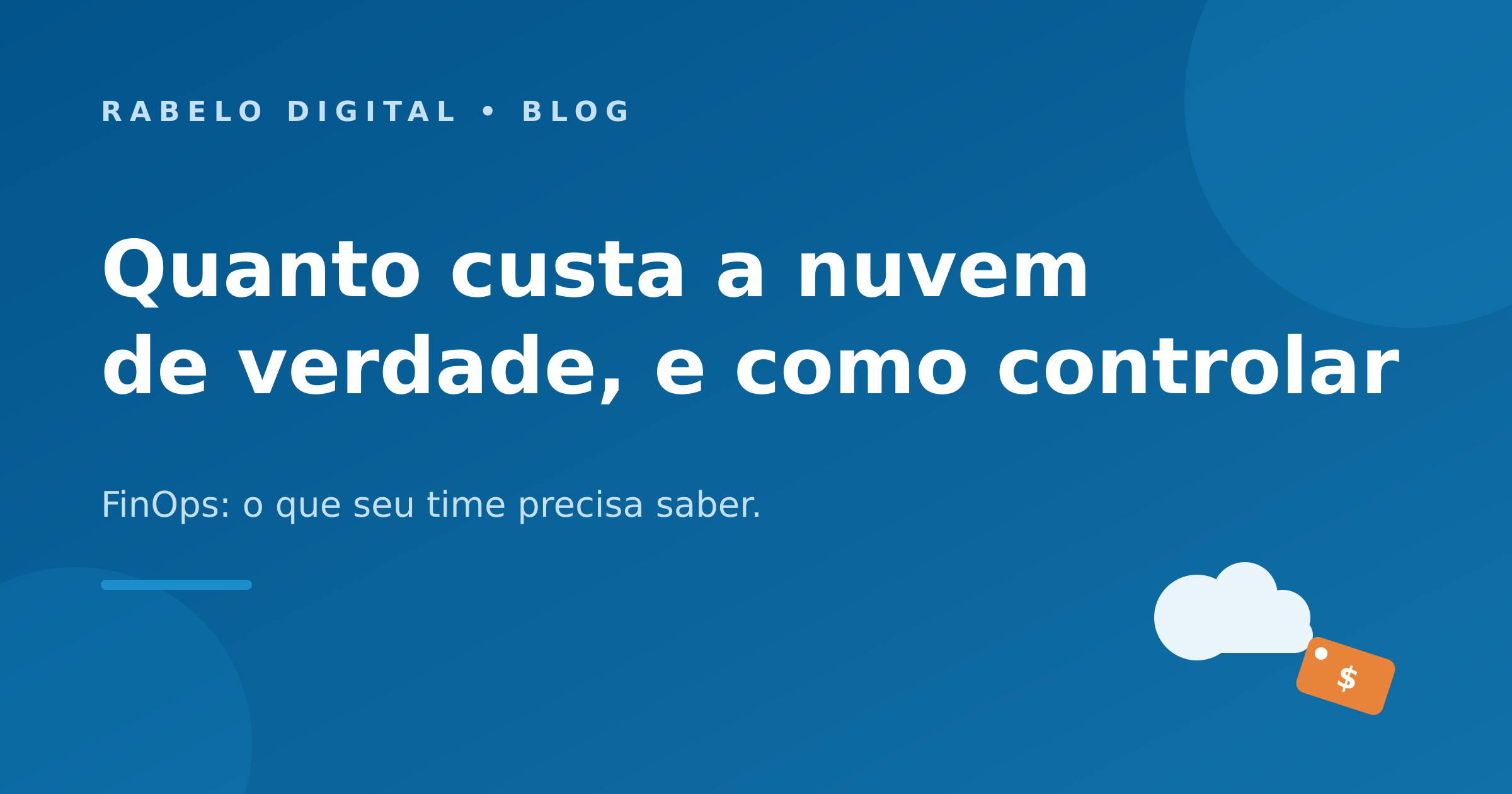 Quanto custa a nuvem de verdade, e como controlar