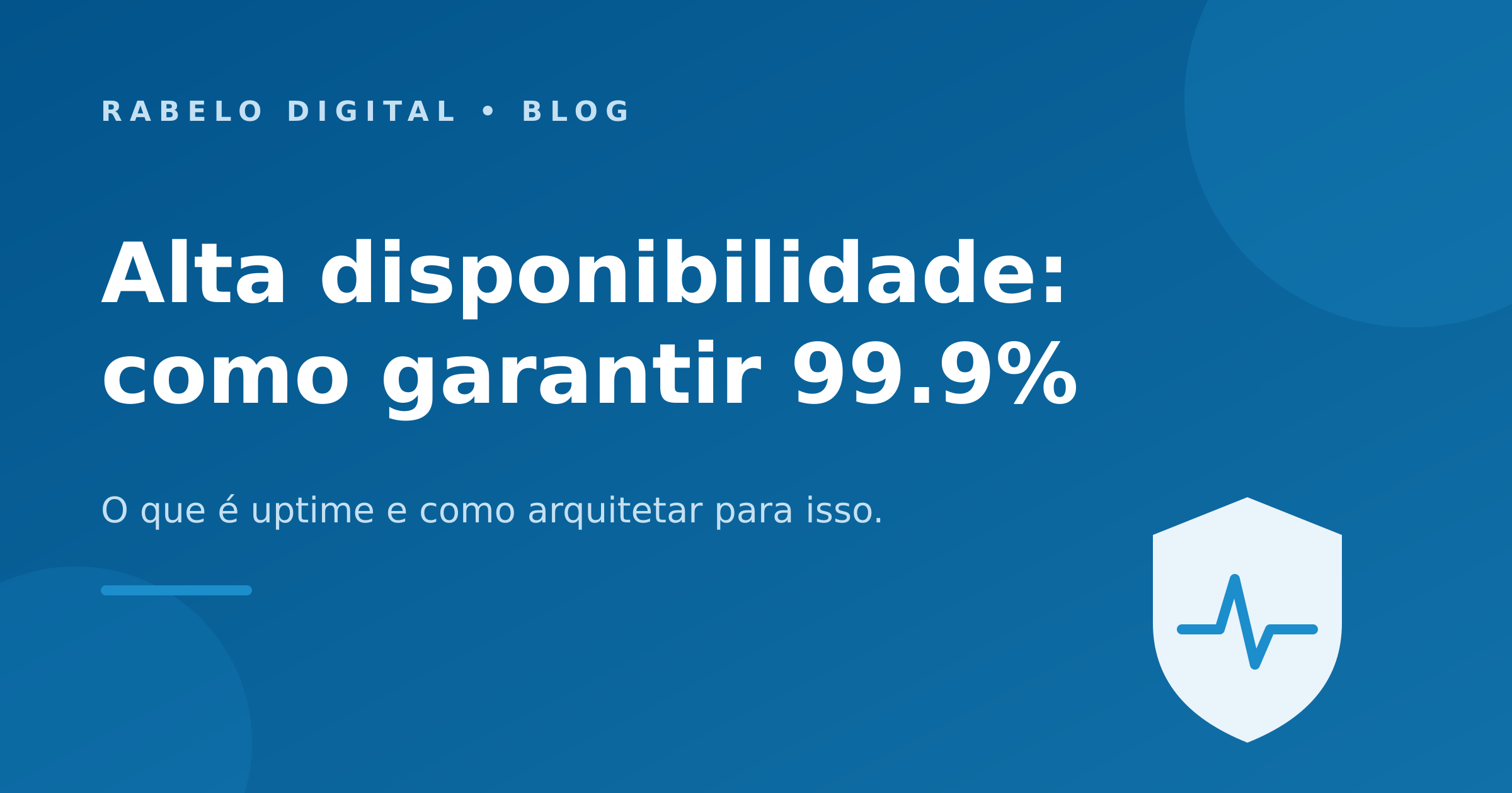 Alta disponibilidade: como garantir 99.9% de uptime