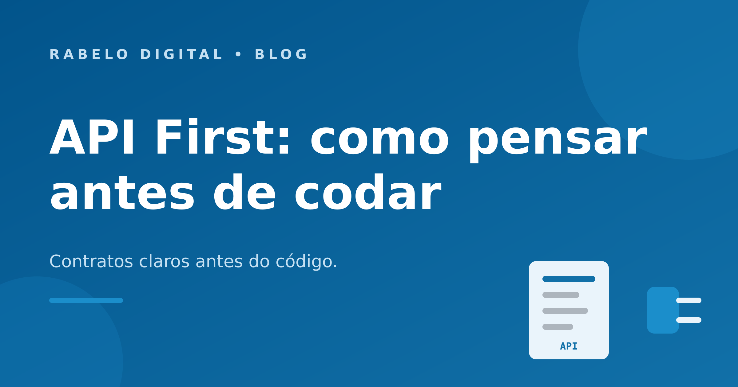 API First: como pensar antes de codar