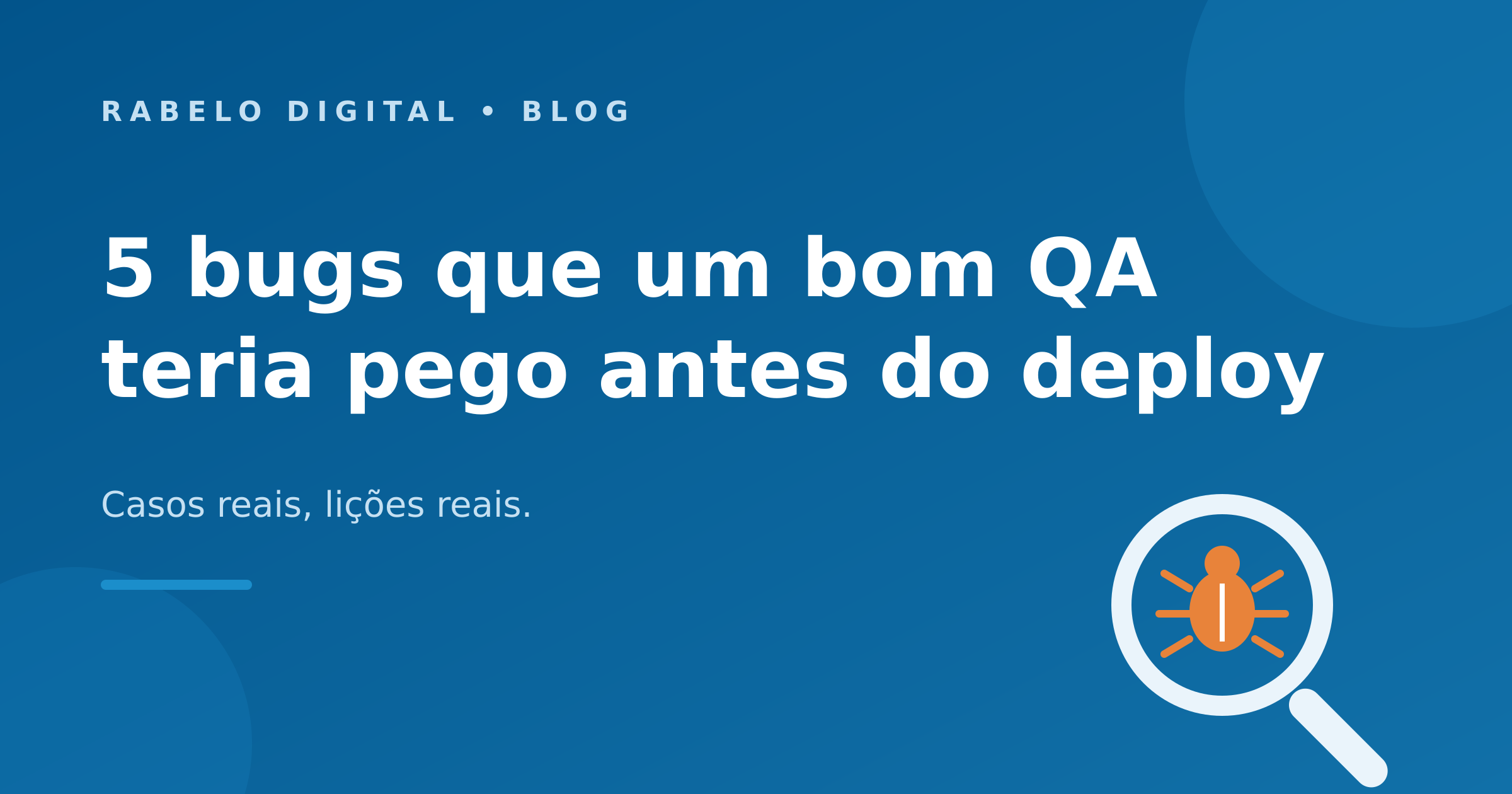 5 bugs que um bom QA teria pego antes do deploy