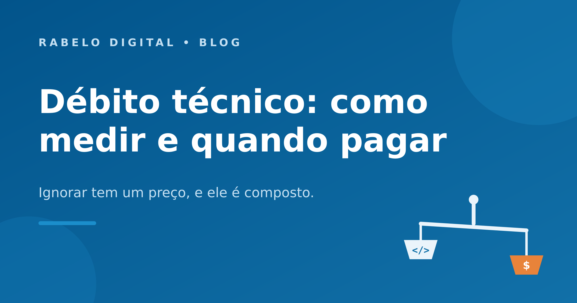 Débito técnico: como medir e quando pagar