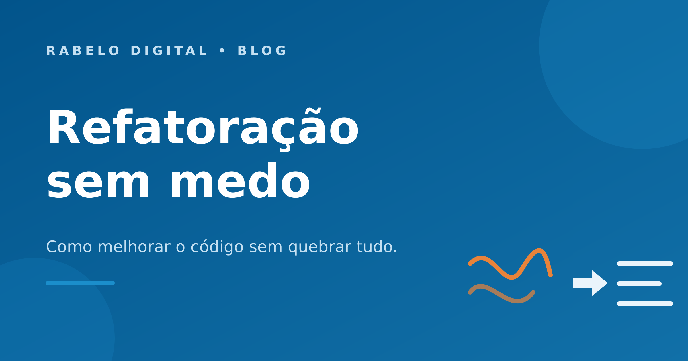 Refatoração sem medo