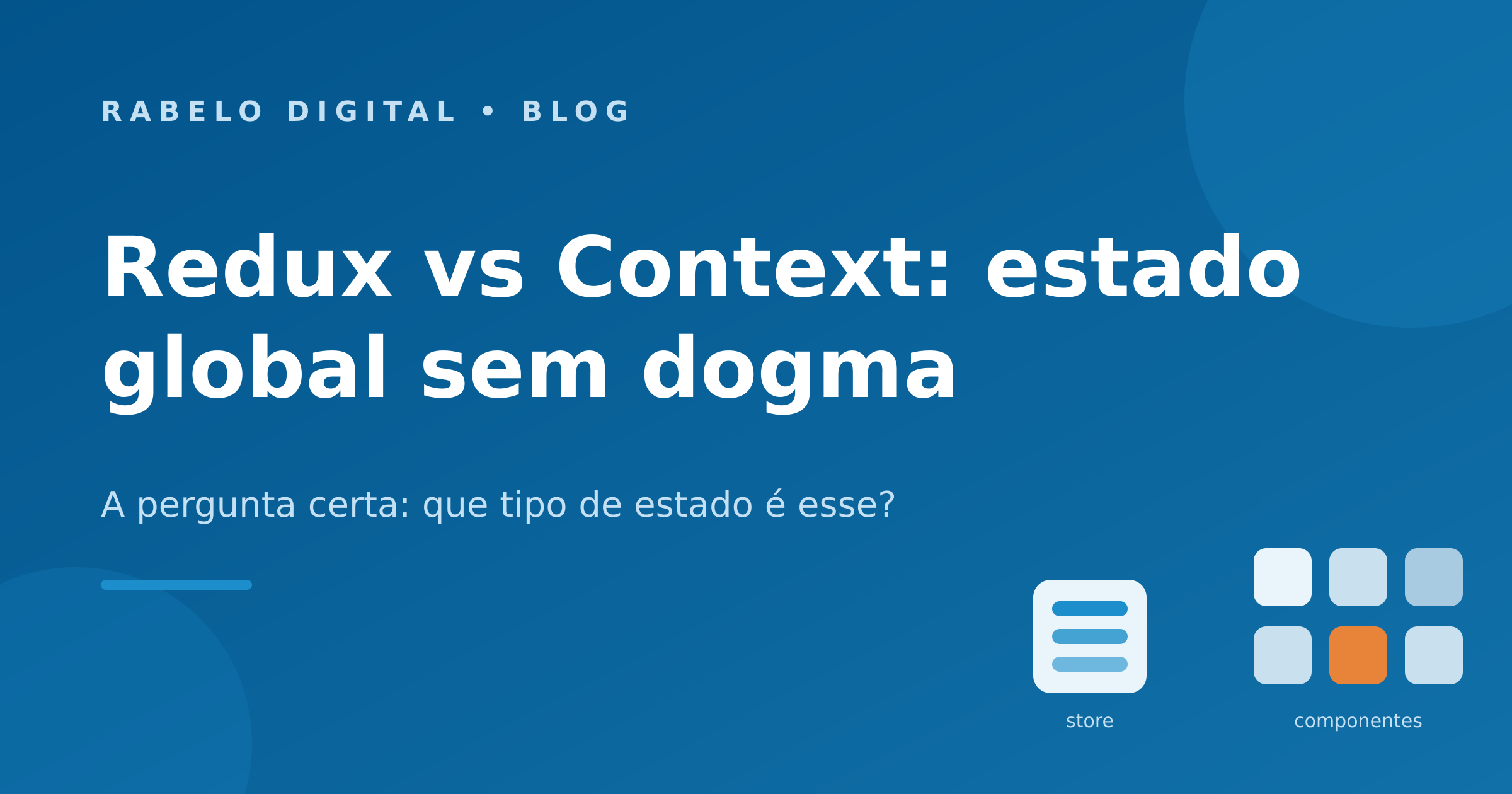 Redux vs Context: estado global sem dogma