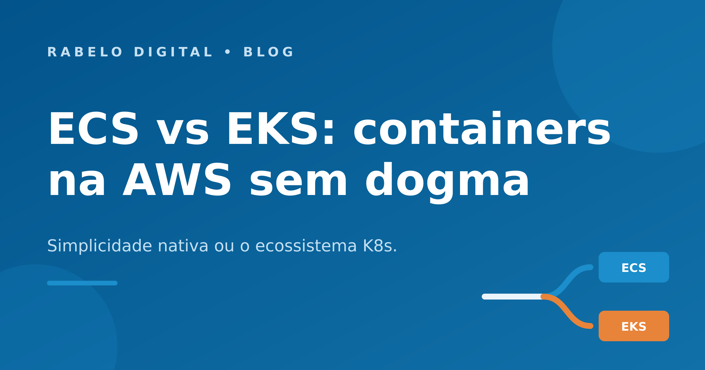 ECS vs EKS: containers na AWS sem dogma