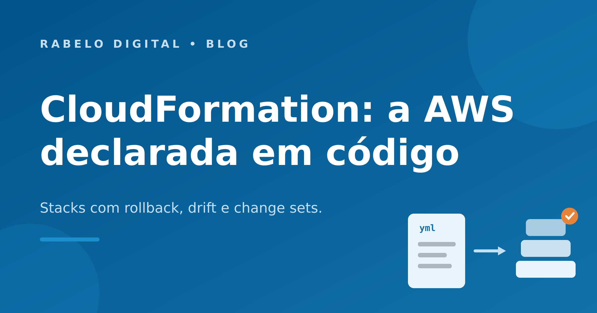 CloudFormation: a AWS declarada em código