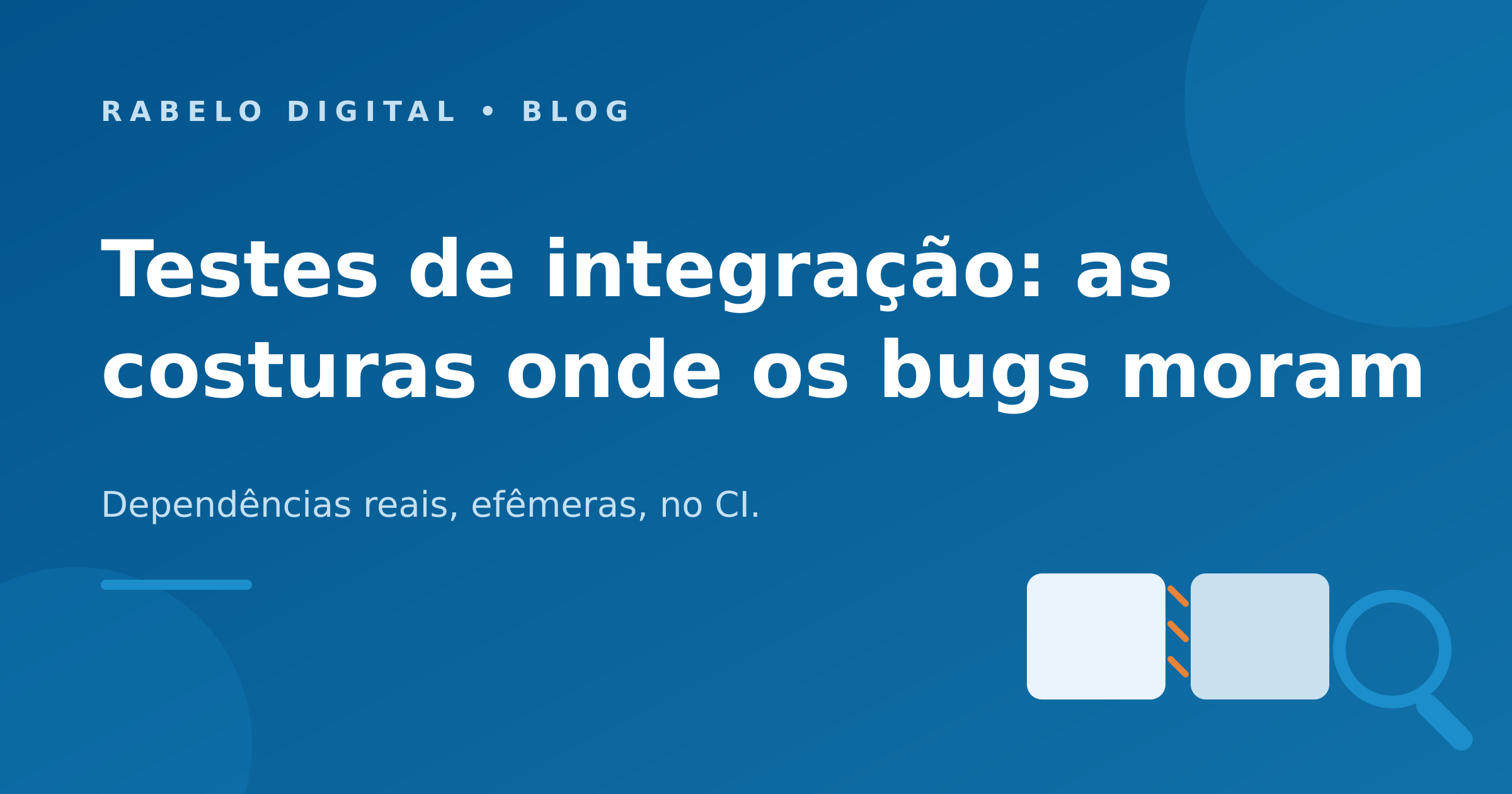 Testes de integração: as costuras onde os bugs moram