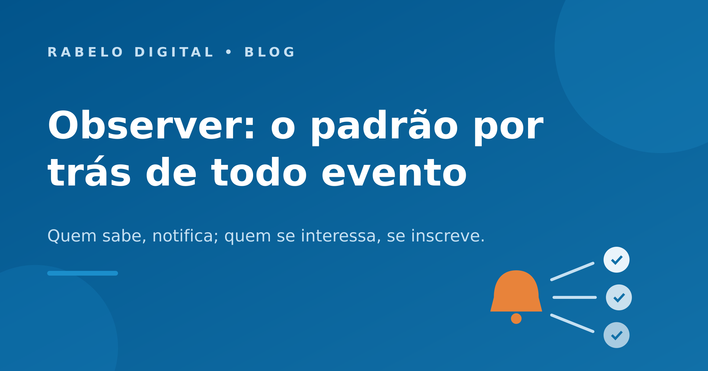 Observer: o padrão por trás de todo evento