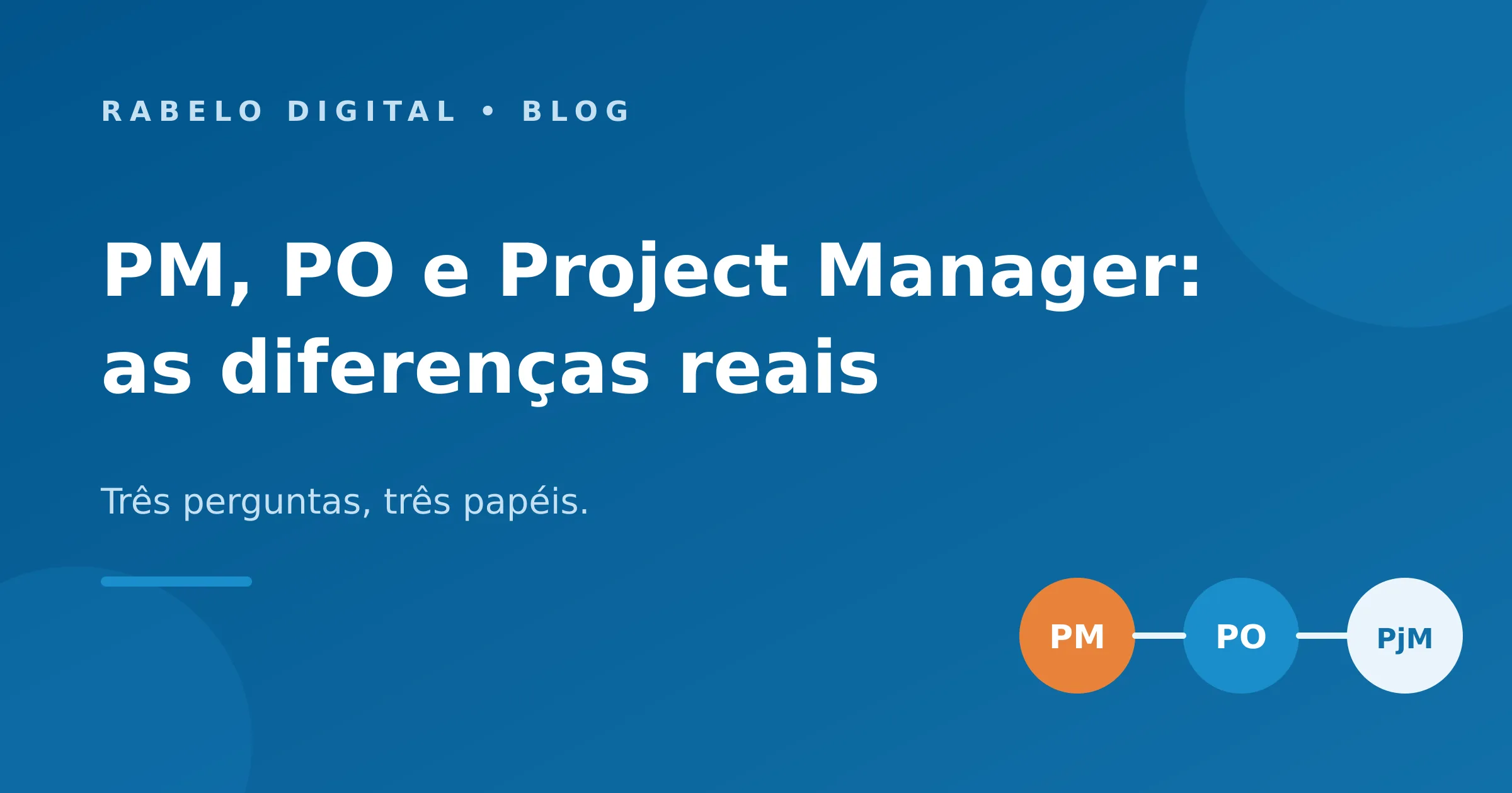 PM, PO e Project Manager: as diferenças que ninguém explica direito
