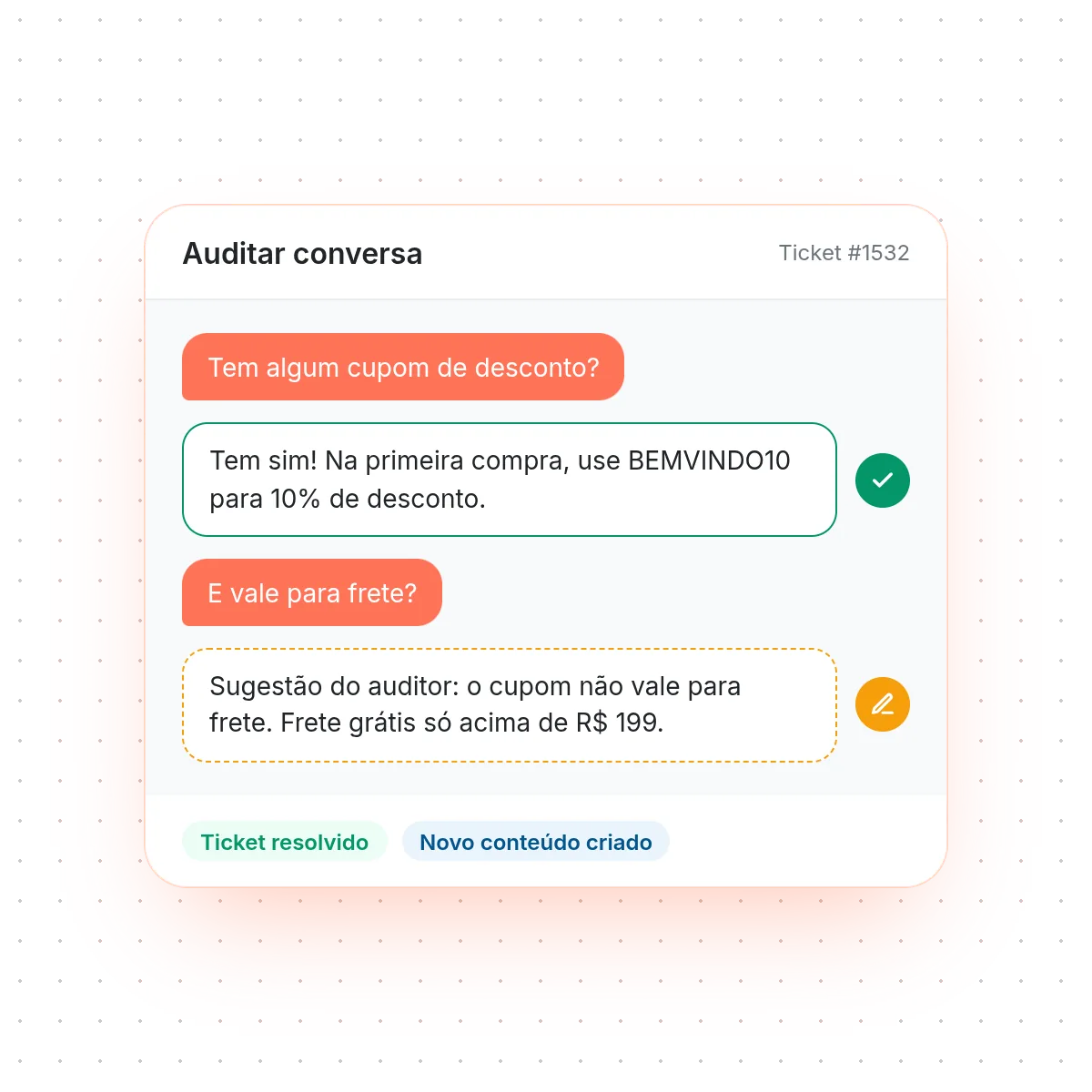 Atendente IA respondendo dúvida de matrícula